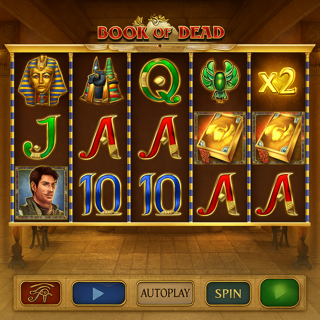 Spinit - Jeu Book of Dead - Free spins et symboles spéciaux