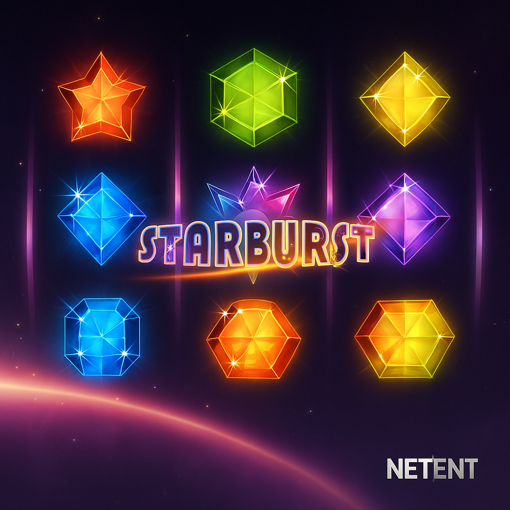 Spinit - Jeu Starburst Slot - Tours gratuits et multiplicateurs