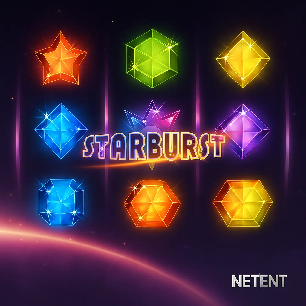Spinit - Jeu Starburst Slot - Tours gratuits et multiplicateurs